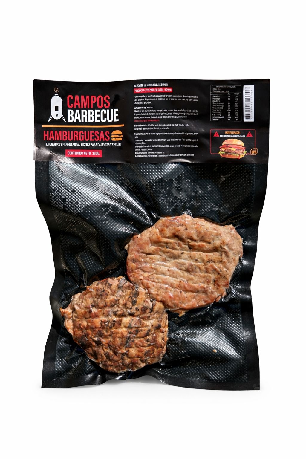 Hamburguesas Parrilleras Pack 2 uds, 180 gr (C/U)
